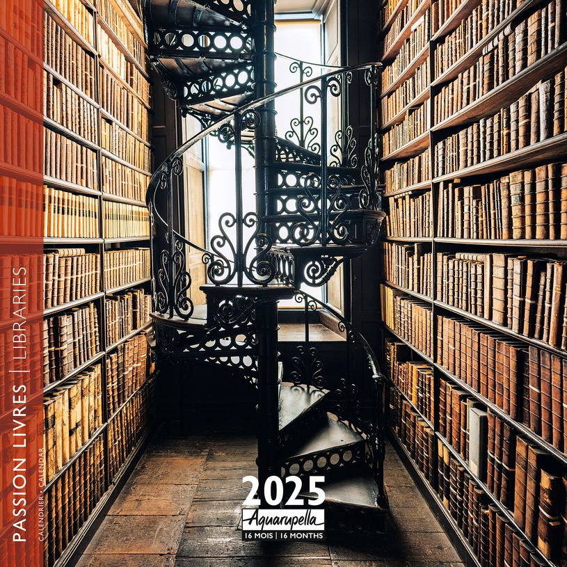 3494150160542-Calendrier mensuel 30x30 cm - 16 mois - Passion livres-P_405186539_1-0