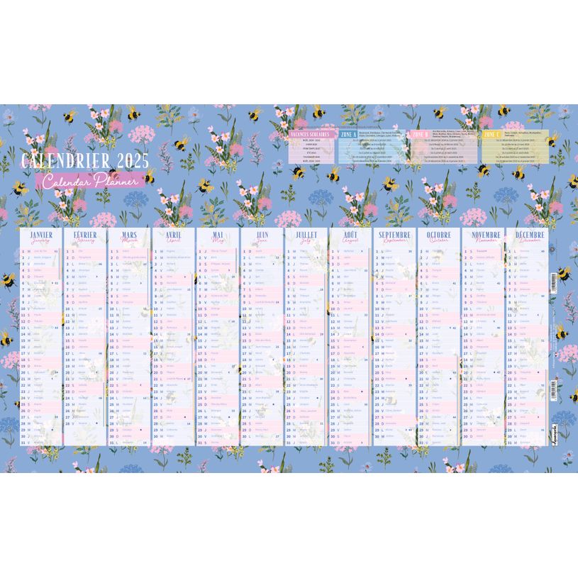 3494150161594-Calendrier bancaire 40x65 cm - S Dyment Abeilles-P_405186601_1-0