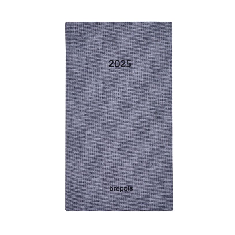 5412303378352-Agenda de poche Notavision Dubletta - 1 semaine sur 2 pages - 9 x 16 cm - gris - Brepols-P_405187199_1-0