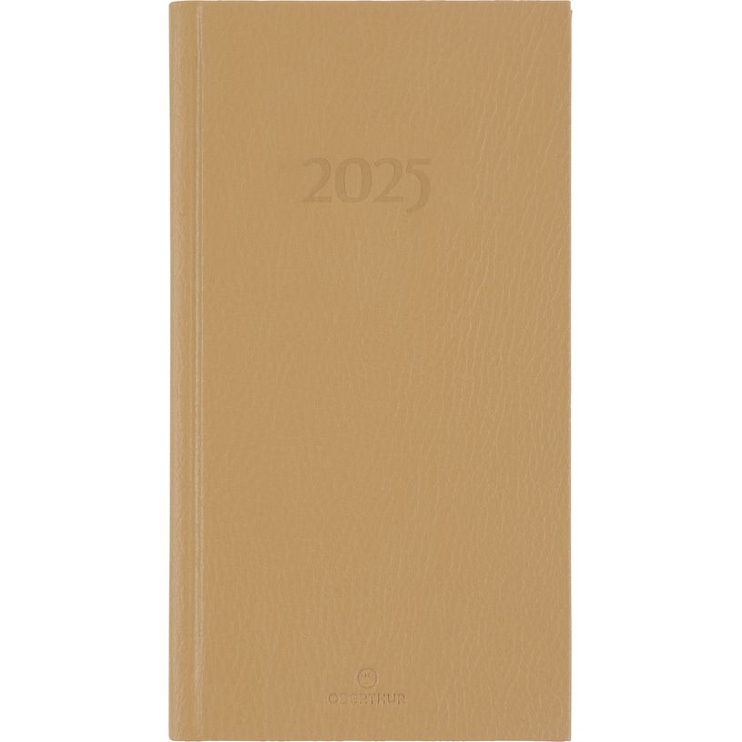 3664447206172-Agenda London - 1 semaine sur 2 pages - 9,5 x 17,5 cm - beige - Oberthur-P_405187976_1-0