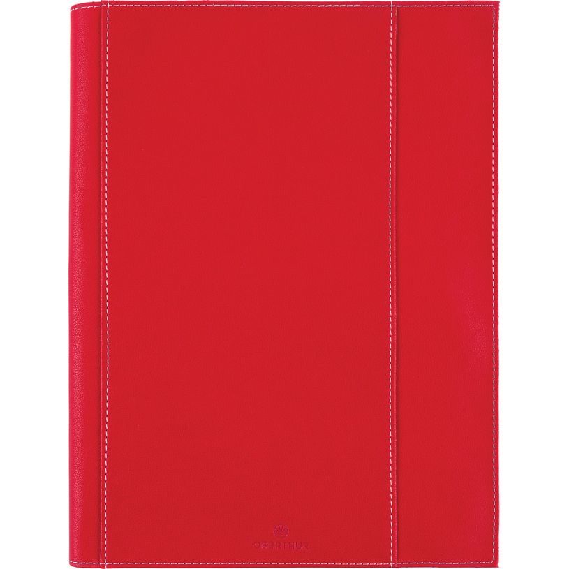 3664447204345-Agenda à spirale Burgos - 1 semaine sur 2 pages - 22 x 28 cm - rouge - Oberthur-P_405187989_1-0