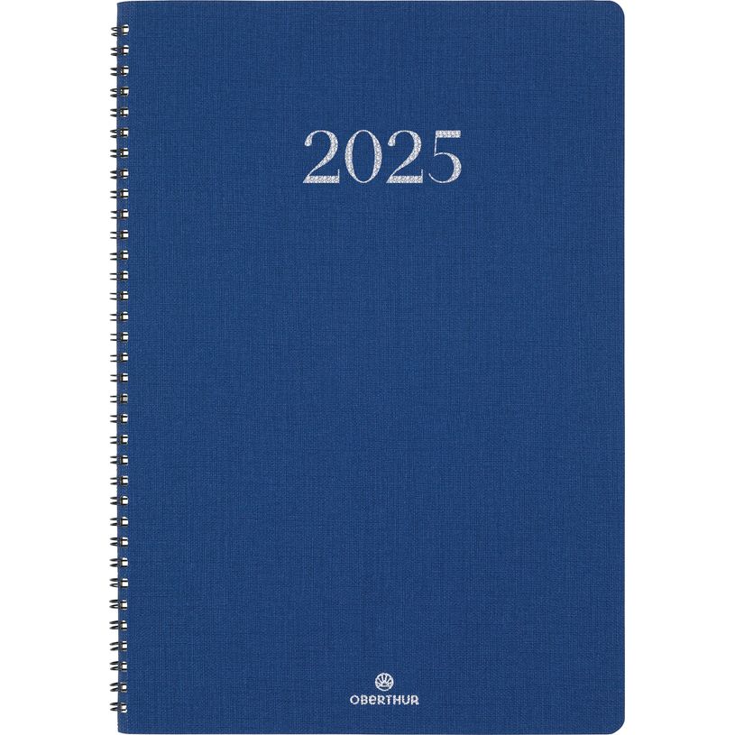 3664447208459-Agenda spiralé Galway - 1 semaine sur 2 pages - 19 x 24,5 cm - bleu marine - Oberthur-P_405188524_2-0