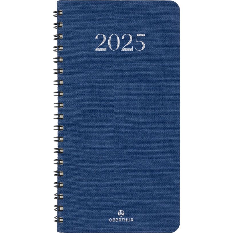 3664447208497-Agenda de poche spiralé Galway - 1 semaine sur 2 pages - 9,5 x 17 cm - bleu marine - Ober-P_405188528_1-0