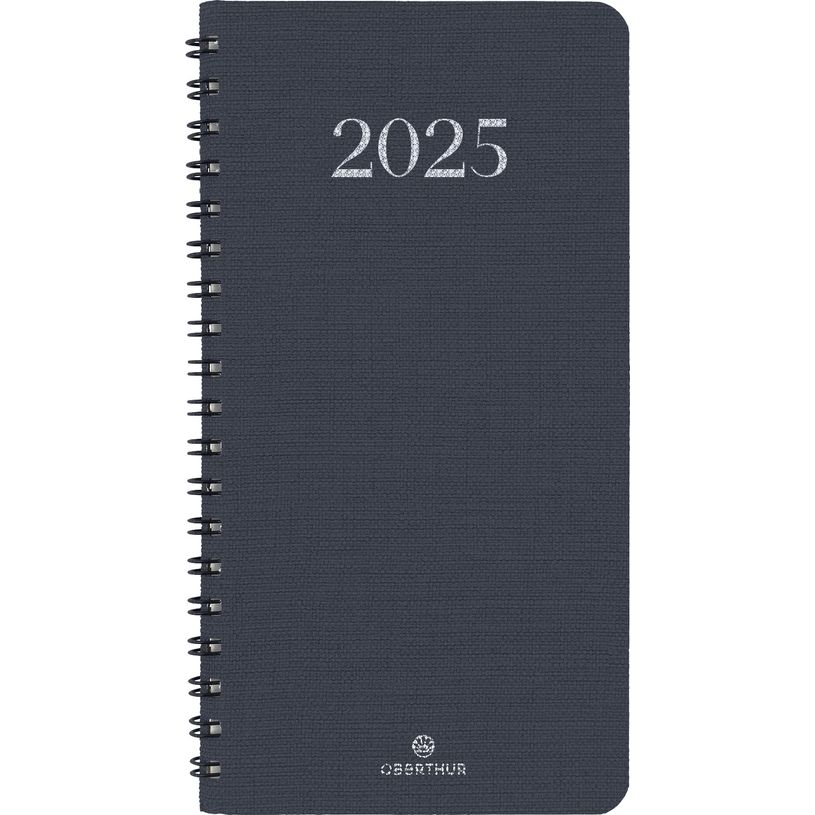 3664447208503-Agenda de poche spiralé Galway - 1 semaine sur 2 pages - 9,5 x 17 cm - anthracite - Obert-P_405188529_1-0
