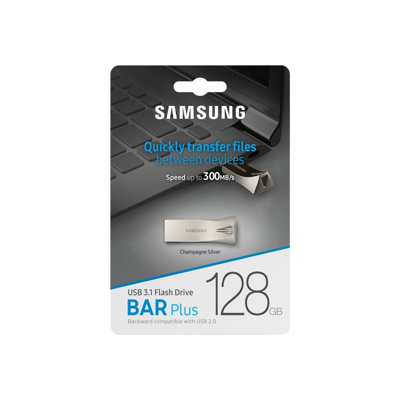 8801643229399-Samsung BAR Plus MUF-128BE3 - Clé USB 128 Go - USB 3.1 Gen 1 - champagne-P_405188563_8-7