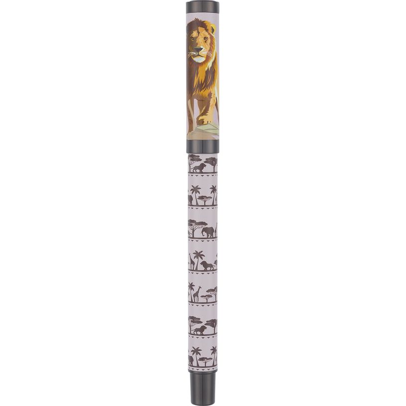 3664447169842-Stylo plume Animaux - 5 decors assortis - Oberthur-P_405188844_2-1