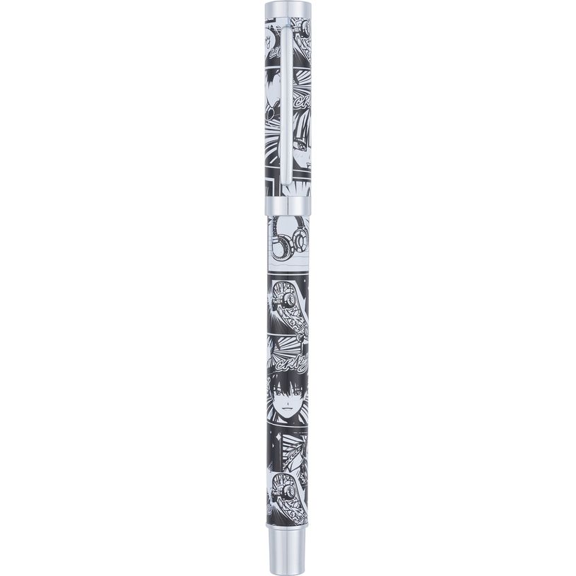 3664447169910-Stylo roller a cartouche Manga - 5 decors assortis - Oberthur-P_405188852_1-0