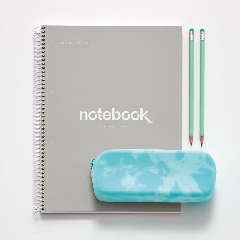 8422593467183-Notebook Emotions, couverture rigide, A4, lignes horizontales 7 mm, 80 feuilles de 1 couleur, Miquelriu--2