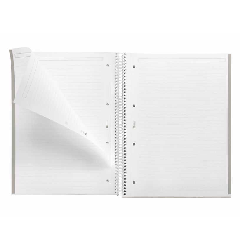 8422593467183-Notebook Emotions, couverture rigide, A4, lignes horizontales 7 mm, 80 feuilles de 1 couleur, Miquelriu--3