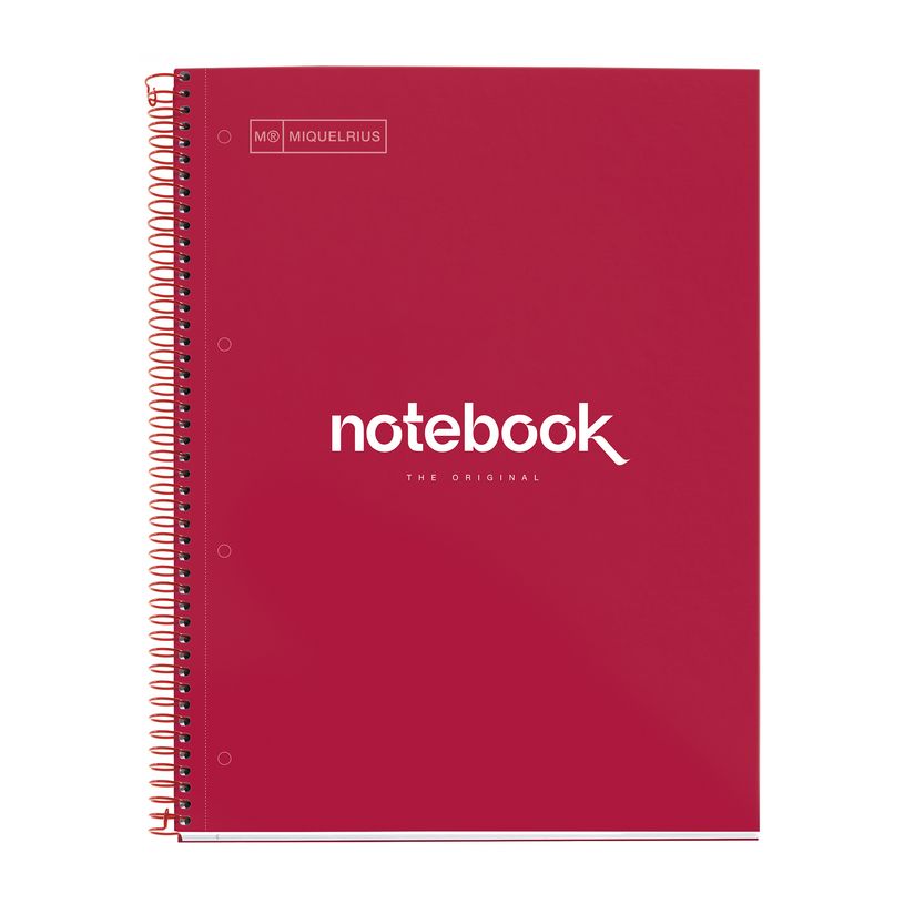 8422593488225-Notebook Emotions, couverture rigide, A4, lignes horizontales 7 mm, 80 feuilles de 1 couleur, Miquelriu--0