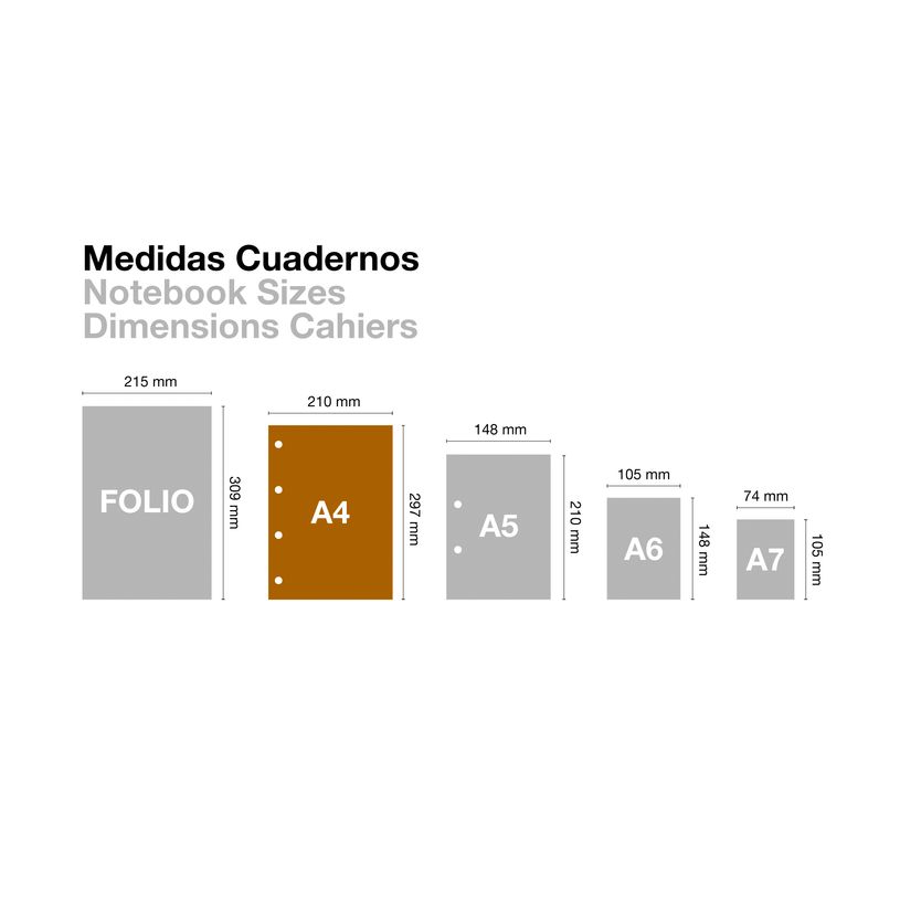 8422593488225-Notebook Emotions, couverture rigide, A4, lignes horizontales 7 mm, 80 feuilles de 1 couleur, Miquelriu--3