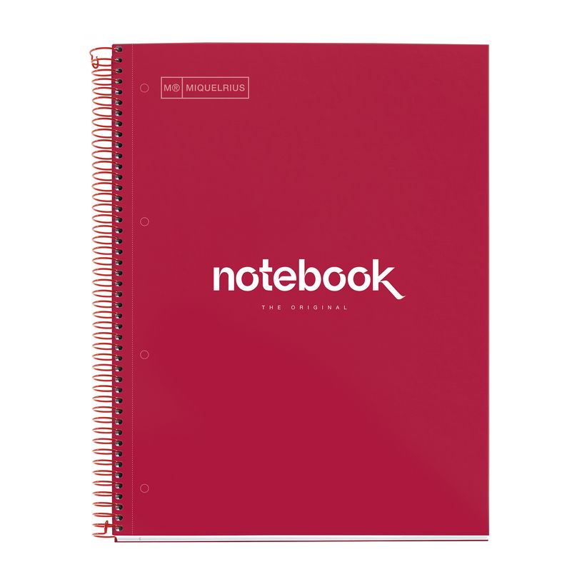 8422593485552-Notebook Emotions, couverture rigide, A4 lignes horizontales 7 mm, 120 feuilles de 5 couleurs, Miquelri--0