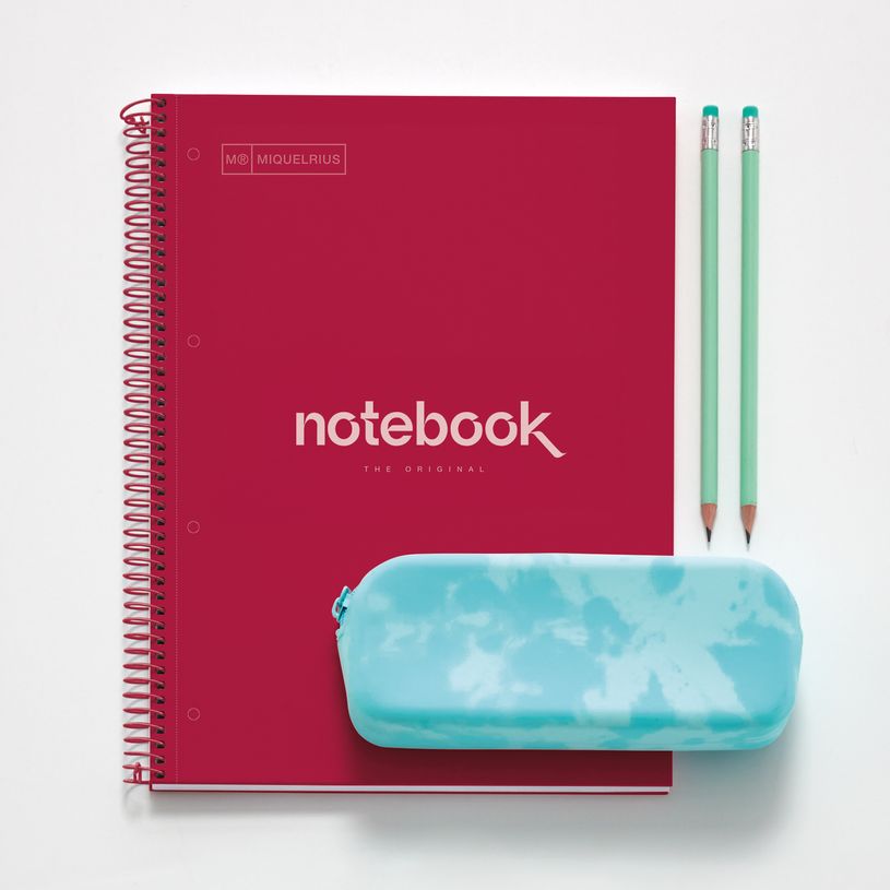 8422593485552-Notebook Emotions, couverture rigide, A4 lignes horizontales 7 mm, 120 feuilles de 5 couleurs, Miquelri--2