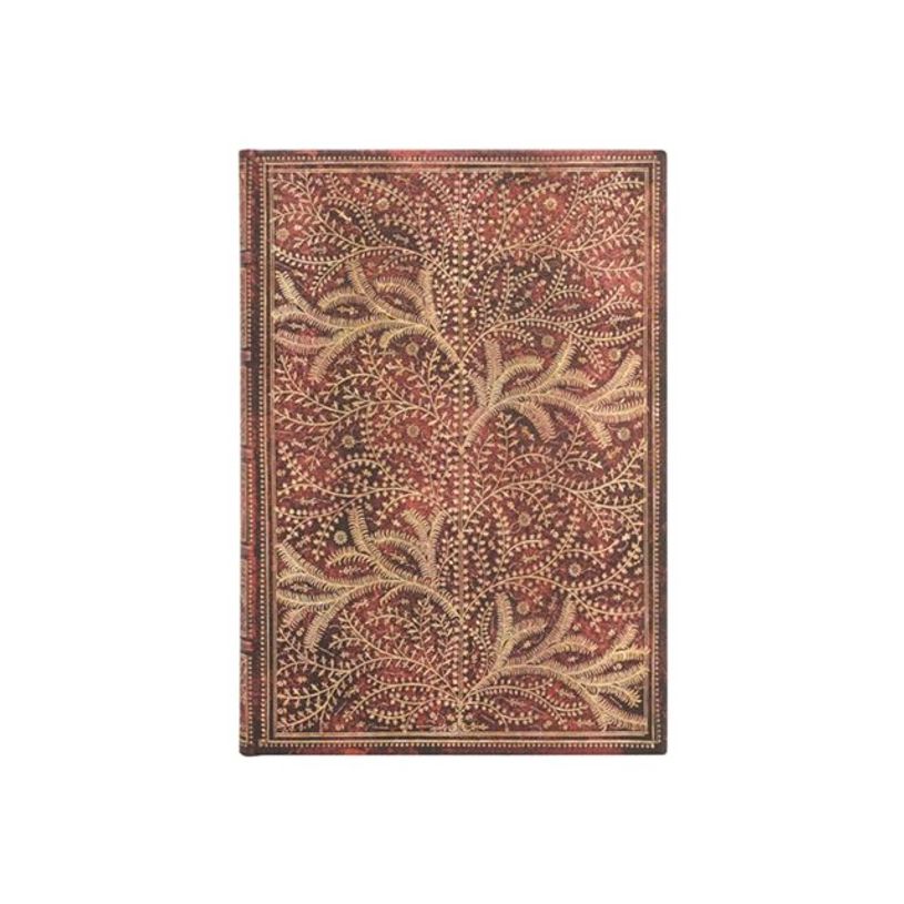 9781439793190-Paperblanks Tree of Life - Journal - reliure piquée - midi - 120 x 180 mm - 72 pages / 144 pages - papier ivoire - uni - bois sauvage - couverture rouge - carton-P_405189128_1-0