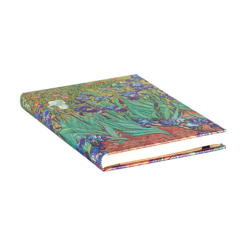 9781439796191-Paperblanks The J. Paul Getty Museum Collection - Carnet d'adresses - reliure cousue et collée - midi - 120 x 180 mm - 144 pages - Les iris de Van Go-P_405189191_3-2