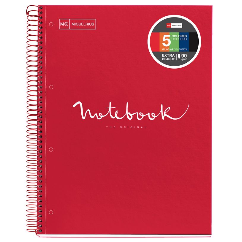 8422593485552-Notebook Emotions, couverture rigide, A4 lignes horizontales 7 mm, 120 feuilles de 5 coule-P_405189269_1-0
