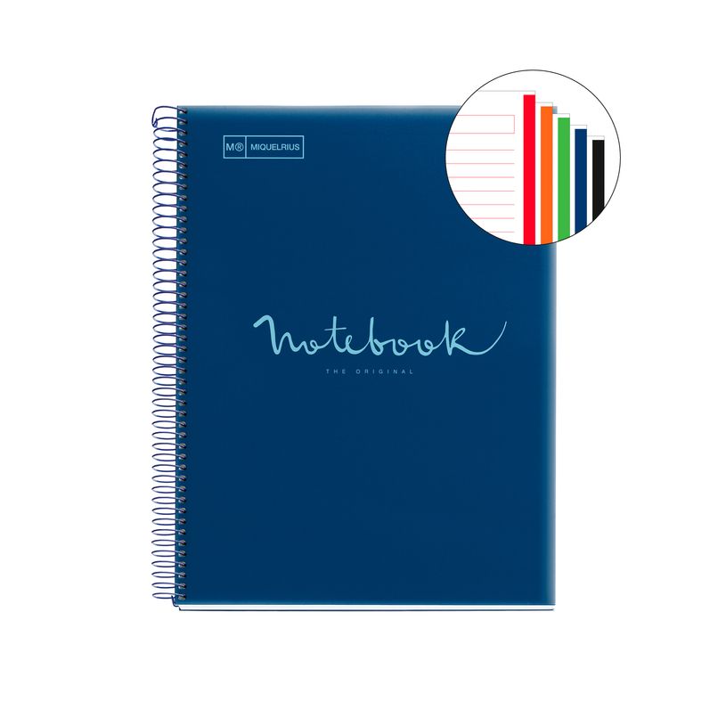 8422593485668-Notebook Emotions, couverture souple, A4 lignes horizontales 7 mm, 120 feuilles de 5 coule-P_405189271_3-2