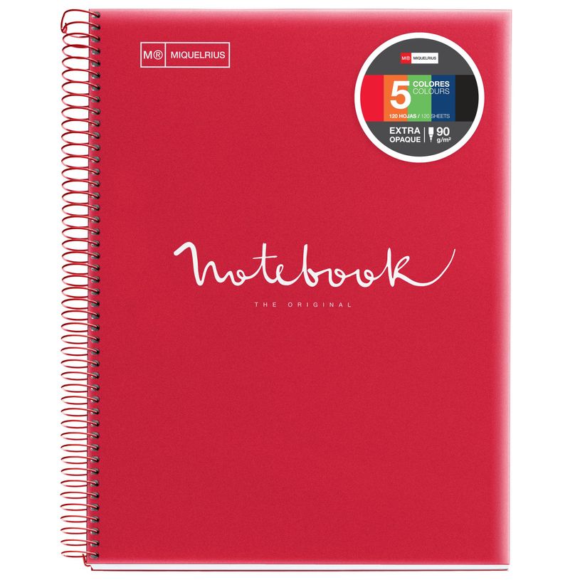 8422593485699-Notebook Emotions, couverture souple, A4 lignes horizontales 7 mm, 120 feuilles de 5 coule-P_405189273_1-0