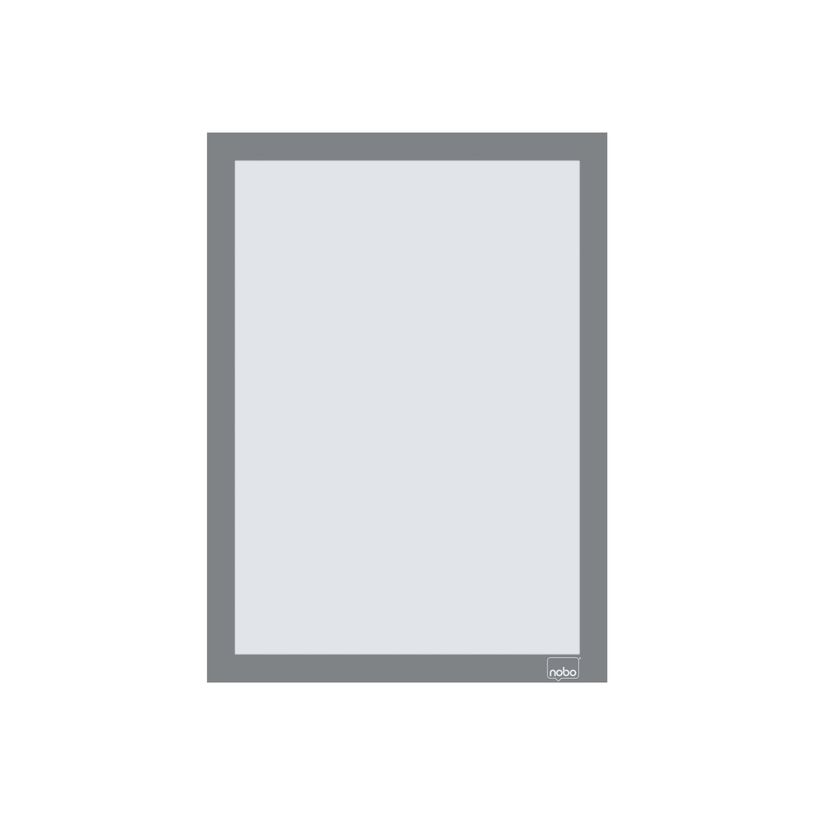 5028252642286-Nobo - Porte-affiche magnétique autocollant - A4 - argent -P_405208352_3-0