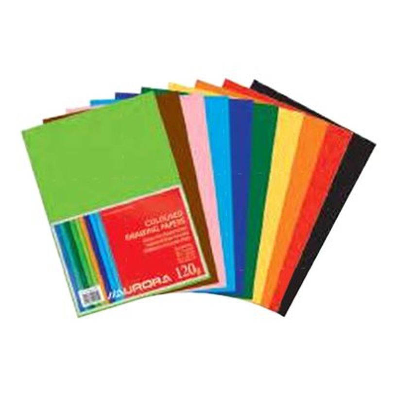 5411028090259-Aurora Art & Craft - Feuille volante de papier à dessin - A4 - 500 pages - assorti - uni-P_405216569_1-0