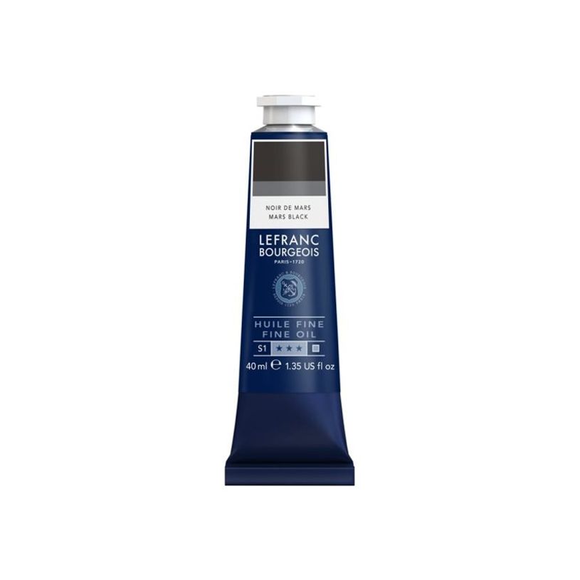 3013643018001-Lefranc Bourgeois - Peinture à l'huile - Noir mars - opaque - fine - 40 ml-P_405216778_1-0