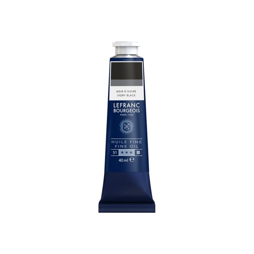 3013643017998-Lefranc Bourgeois - Peinture à l'huile - noir ivoire - opaque - fine - 40 ml-P_405216779_1-0