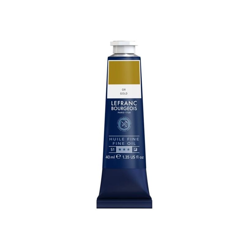 3013643018063-Lefranc Bourgeois - Peinture à l'huile - teinte or - opaque - fine - 40 ml-P_405216783_1-0