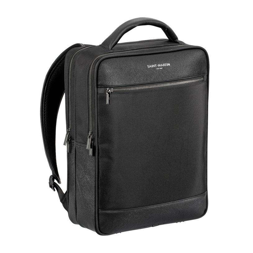 3135257754226-Saint-Martin - Sac à dos pour ordinateur noir Jules - 2 compartiments - 15,6" - Viquel-P_405223239_1-0
