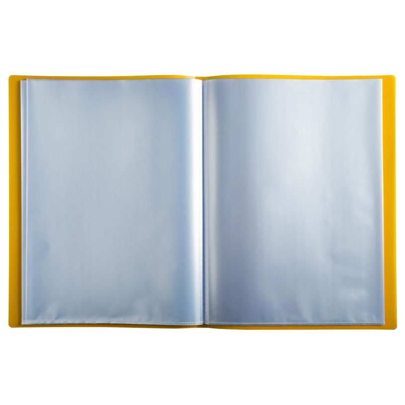 3130630085690-Exacompta Protège-documents A4 Jaune 100 Vues – Polypropylène Souple Opak – Porte-vu-P_405223712_3-1