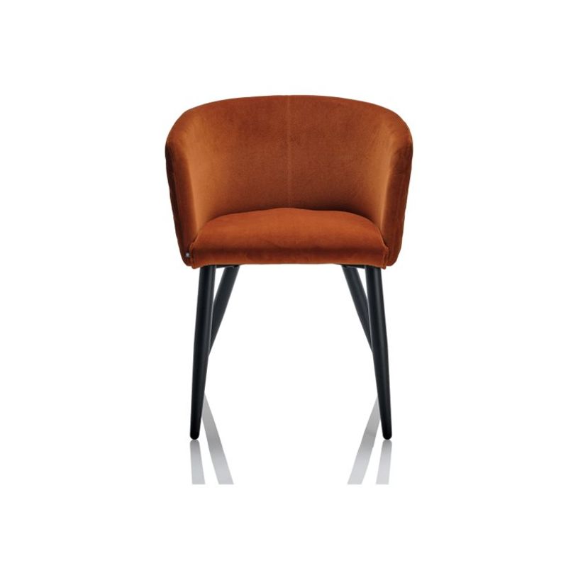 3253310543591-Burocean Ema - Chaise - accoudoirs - velvet polypropylene - terre cuite-P_405224217_1-0
