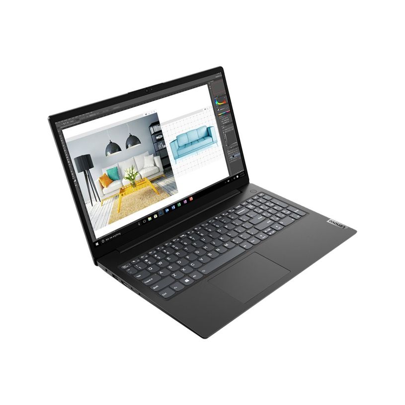0196804551296-Lenovo V15 G2 IJL 82QY - Conception de charnière à 180 degrés - Intel Celeron - N4500 / jusqu'à 2.8 GHz - Win 11 Home - UHD Graphics - 8 Go RAM - 256 Go SSD NVMe - 15.6" TN 1920 x 1080 (Full HD) - Gigabit Ethernet - Wi-Fi 5-P_405224266_6-5