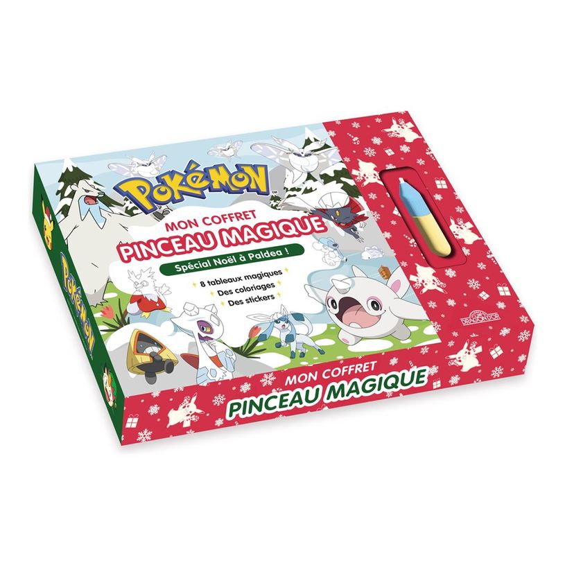 9782821218178-Pokémon - Mon coffret pinceau magique - spécial noël à Paldea - Lot de posters à colo-P_405225219_1-0