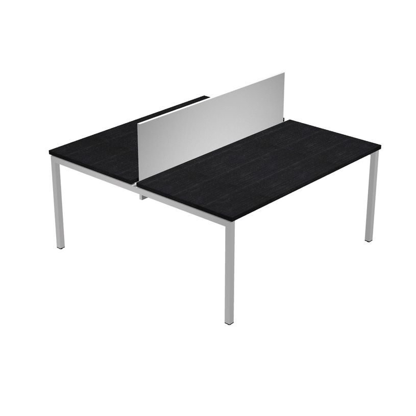 0404052254822-Bureau bench Trend - L140 - avec panneau de séparation - plateau imitation frêne noir-P_405225482_1-0