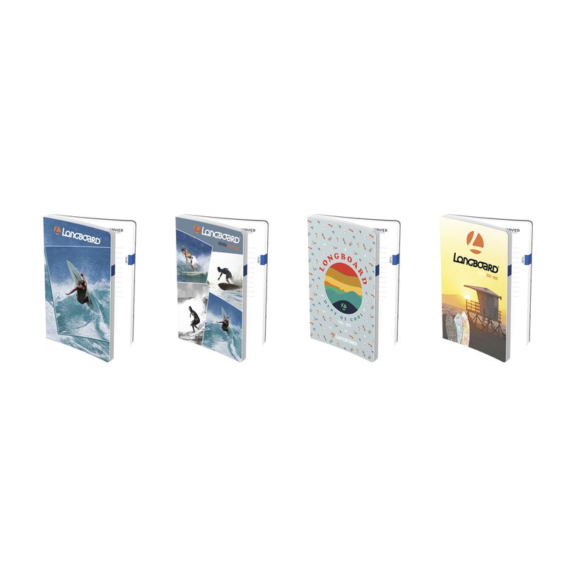 3147280296338-Agenda LONGBOARD - 17 x 22 cm -  1 jour par page  - différents modèles disponibles - Ham-P_405225922_1-0