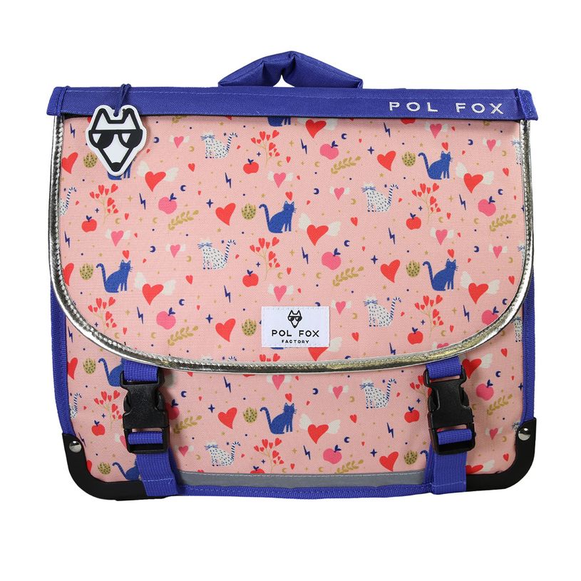 3663842008688-Cartable 35 cm Dream- 2 compartiments- rose-  Pol Fox-P_405225974_4-3