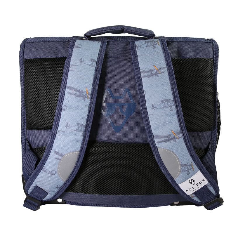 3663842009050-Cartable 35 cm Airplane- 2 compartiments- bleu-  Pol Fox-P_405225998_6-5