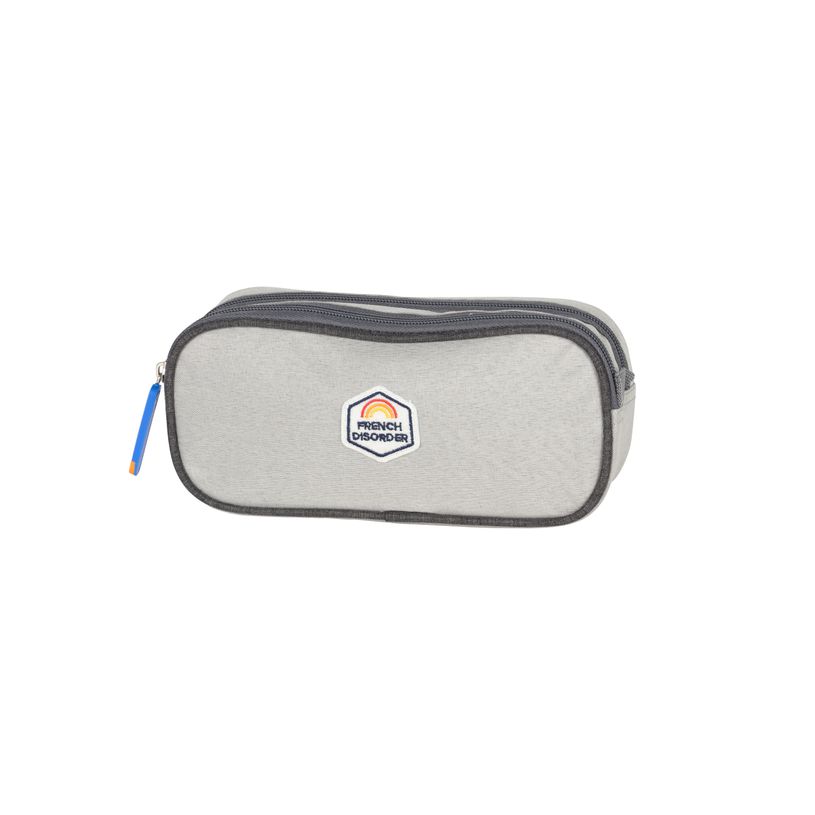 3661507367088-Trousse 2 compartiments FRENCH DISORDER COLORAMA- GRIS- Kid'Abord-P_405226043_1-0
