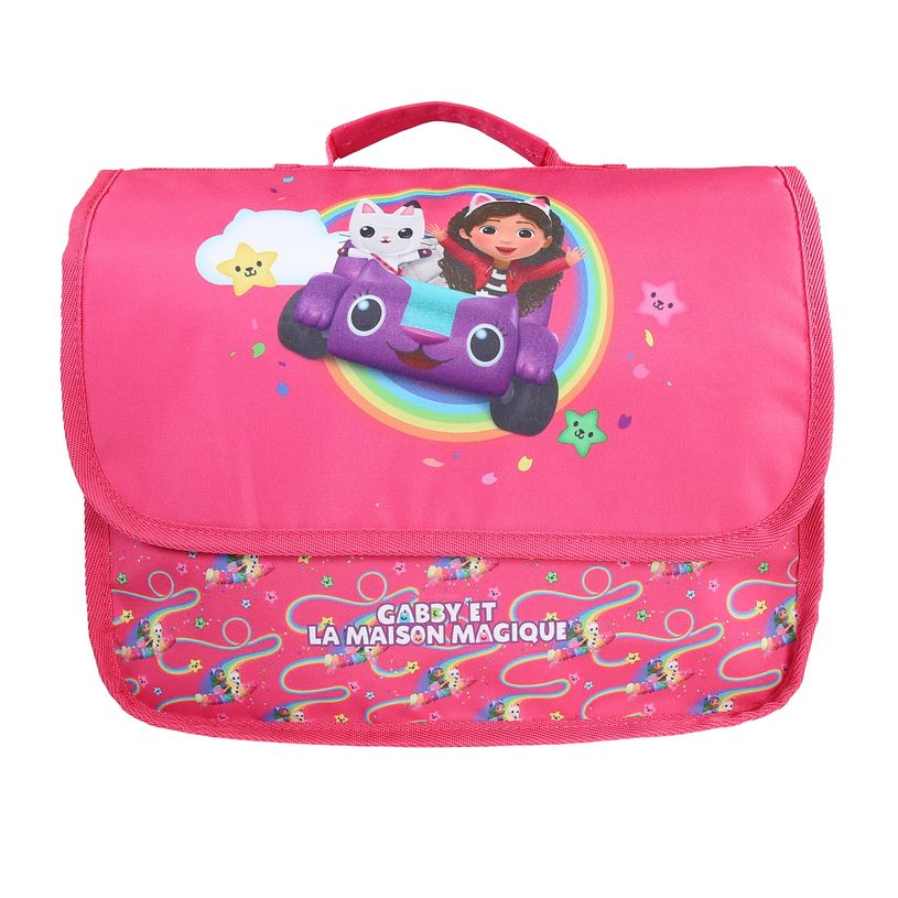 3666311031729-Cartable Gabby et la maison magique - 32cm -  1 compartiment - rose - Bagtrotter-P_405226152_1-0