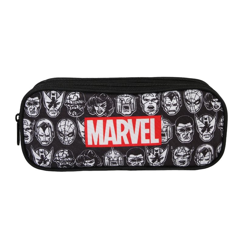 3666311029085-Trousse Avengers - 23cm -  2 compartiments - noir - Bagtrotter-P_405226237_1-0