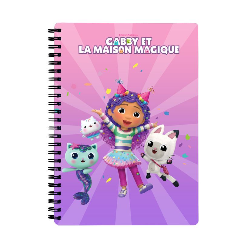 3666311031774-Cahier de texte Gabby et la maison magique  - 18x22 cm - violet - Bagtrotter-P_405226292_1-0