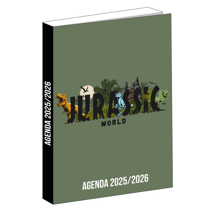 3666311029450-Agenda Jurassic World - 1 jour par page - 12x17 cm - noir - Bagtrotter-P_405226314_1-0