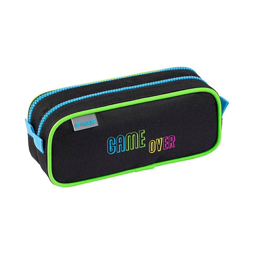 3135258774339-Trousse Player one - 2 compartiments - Noir - Viquel-P_405226374_2-1