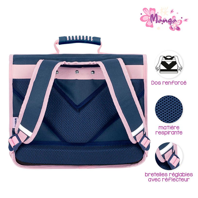 3135253284345-Cartable Manga 38 cm - 2 compartiments - Viquel-P_405226375_2-1