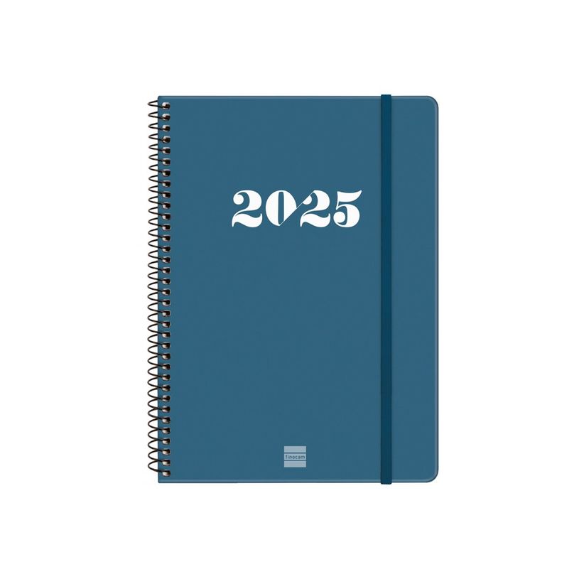 8422952387480-Finocam My - Agenda - 2025 - semainier - reliure à spirale - E10 - 155 x 212 mm - bleu - -P_405226838_5-0