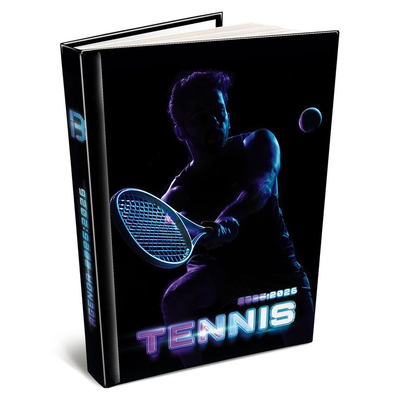 3592930026009-Agenda RDC reliure intégra année scolaire BOUCHUT "Tennis" 12,5 x 17,5 cm PEFC 70 %-P_405227452_1-0