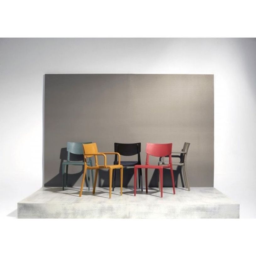 8414376746592-Fauteuil empilable TOWN - Ezpeleta professionnel - Moutarde-P_405227964_2-1