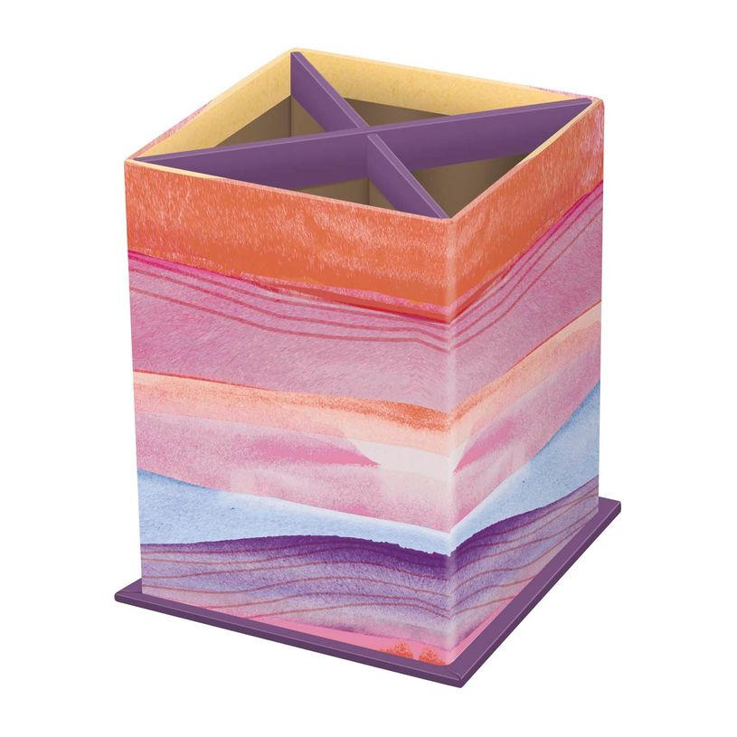 3371010532230-POT A CRAYONS CARRE Iconique - Strate - 8,5x8,5x11 cm - Quo Vadis-P_405228109_1-0