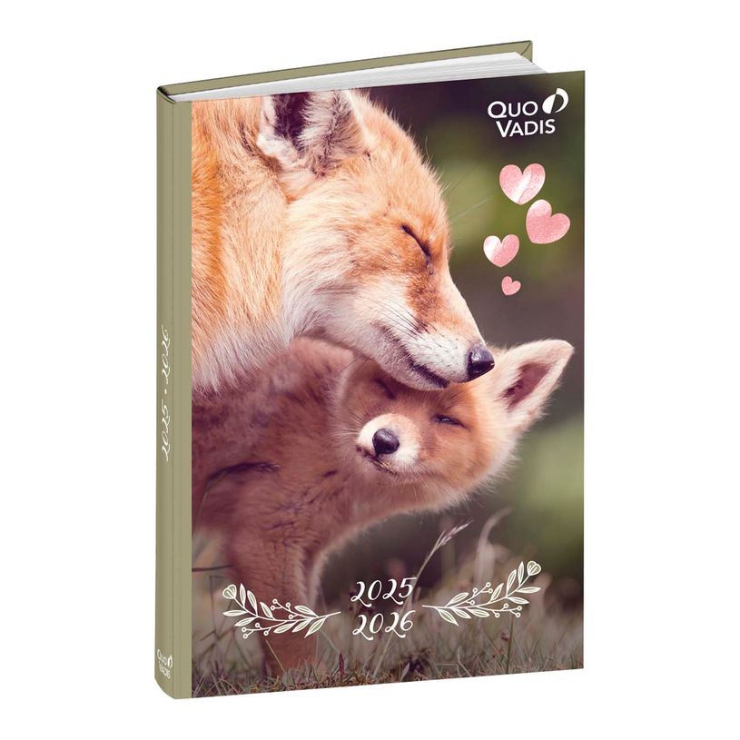 3371010525201-EUROTEXTAGENDA ML Mes potes à pattes mignons - Renard - 12x17 cm - Journalier - 12 mois d-P_405228146_1-0
