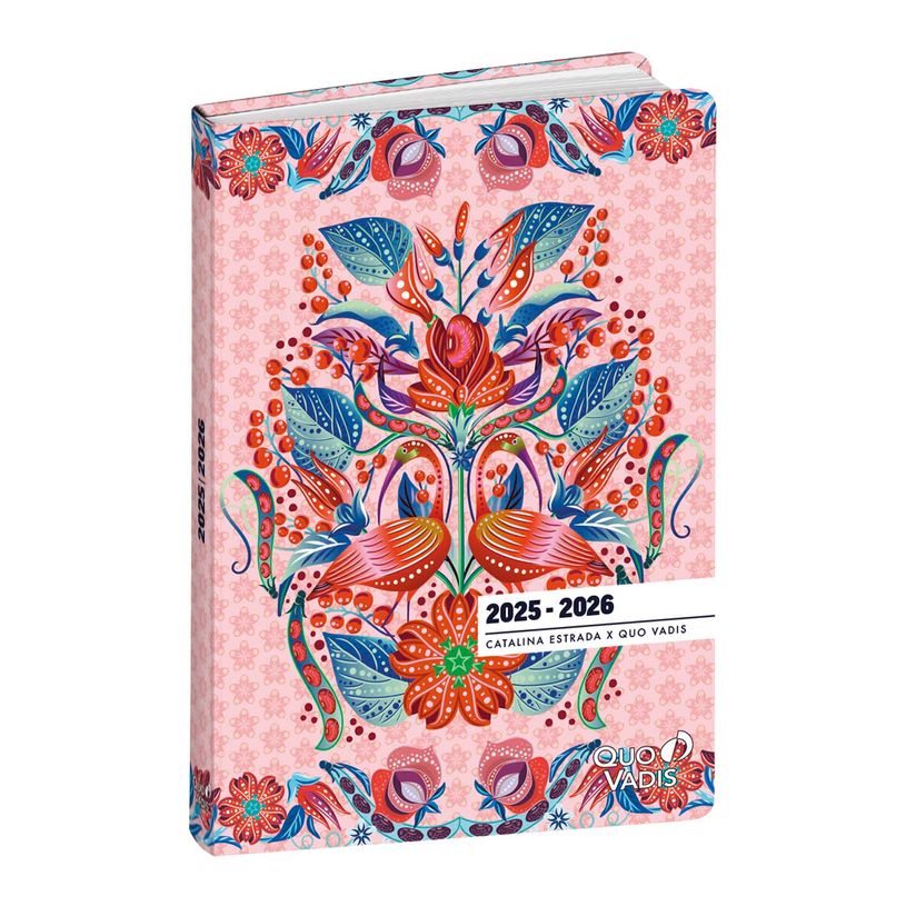 3371010525393-EUROTEXTAGENDA ML Catalina Estrada - Rose - 12x17 cm - Journalier - 12 mois de août à ju-P_405228181_1-0