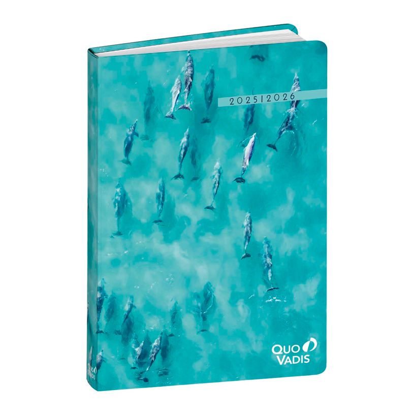 3371010525423-EUROTEXTAGENDA RECYCLÉ ML Respire - Dauphin - 12x17 cm - Journalier - 12 mois de août à-P_405228248_1-0